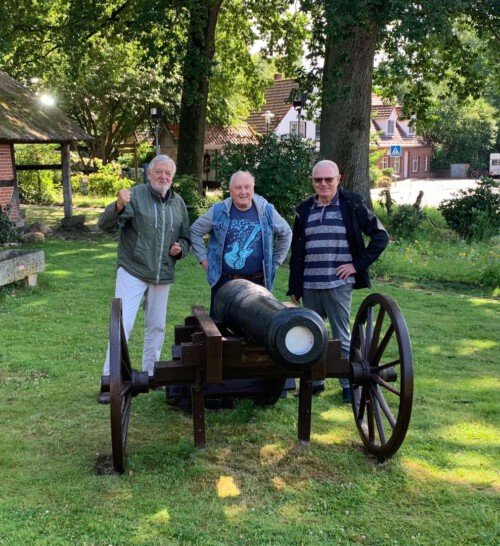 Unsere drei Handwerker: Gerd Koss, Juergen Fuhrmann und Helmut Luellau